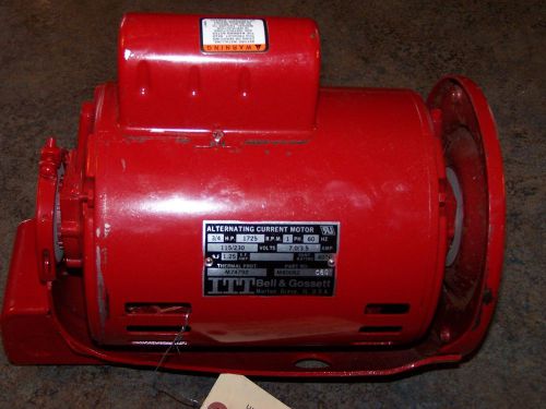 Bell &amp; gossett, 3/4 hp, 1725 rpm, 115/230v itt power pack motor m80082 111047 for sale