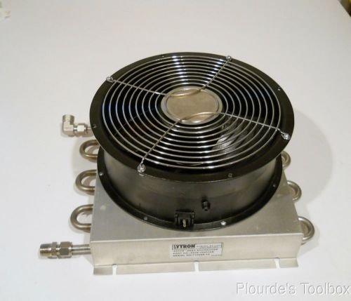 Used lytron aspen heat exchanger as08-10g01sb w/ 8.75&#034; fan, 3900 btu/hr for sale