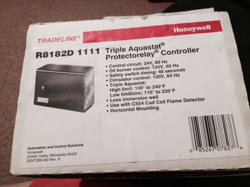 NEW Honeywell R8182D1111 Triple Aquastat Protectorelay Controller