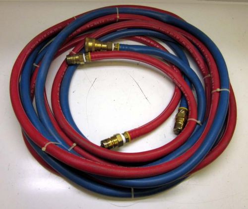 2 Parker 25&#039;&#039;&#039;&#039; 801-12 3/4&#034; Hoses/Fittings BH6-60 &amp; BH6-61
