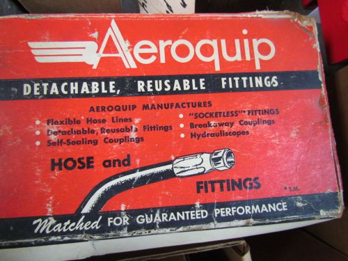 Aeroquip 4402-125 sae 45 degree male flare 100rs reusable fitting -12 hose for sale