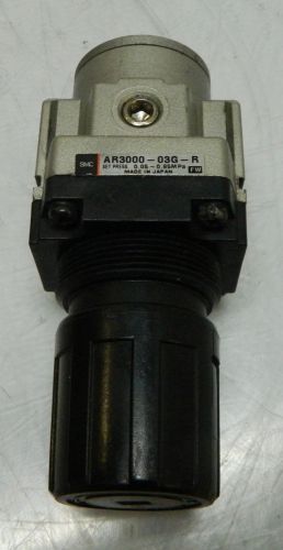 SMC Regulator Unit, AR3000-03BG, w/ Gage and Bracket, Used, WARRANTY