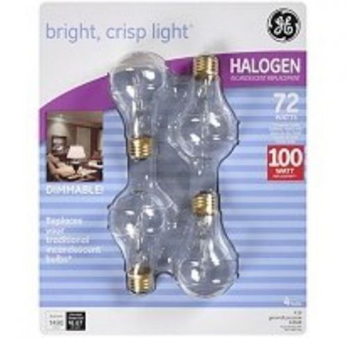 Ge halogen 72 watt incandescent replacement bulbs - 4 pk. for sale