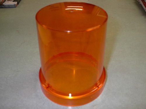 NEW FEDERAL SIGNAL K8444357A-02 AMBER POLY DOME LENS