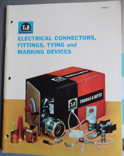 1972 thomas &amp; betts electrical connectors, fittings, etc catalog 1000.5 for sale