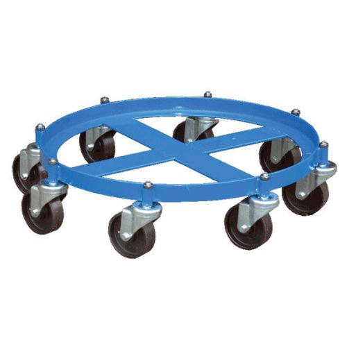 Vestil OCTO-55 Octo Drum Dolly with Cast Iron Casters, 2000 lbs Capacity