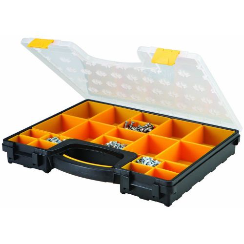 Heavy duty 20 bin portable parts storage case for bolts nuts screws pins etc for sale