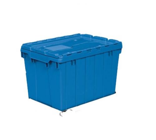 Akro-mils&#039; attached lid containers, alc&#039;s - 12 gallon - blue - each for sale