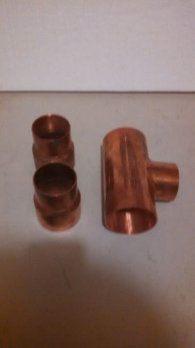 COPPER TEE 2.5 X 2 WITH 2 REDUCERS