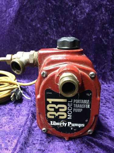Liberty pumps model 331 portable transfer pump 1/2 hp 115v for sale