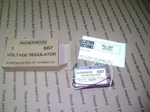 New Alarm System Ademco Voltage Regulator # 687  BRAND NEW IN BOX