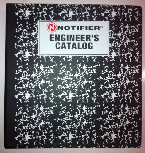 Notifier Engineer&#039;s Catalog, Fire Alarm, Vintage, Late 80&#039;s, Early 90&#039;s