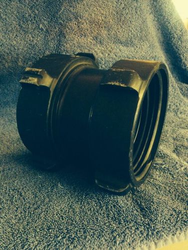 Action 4&#034; fire  hose fitting double female - used /excellent condition for sale