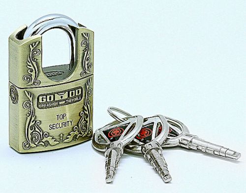 High Grade Security Stainless Alloy Padlock with 3 Keys K0337-1