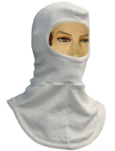 National safety apparel white nomex &amp; modacylic 15 cal/cm2 flame retardant hood for sale
