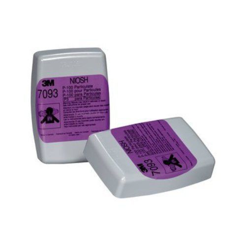 NEW 3M Tekk Filters Lead Paint Removal Respirator P100 approved 7093HB1 Purple