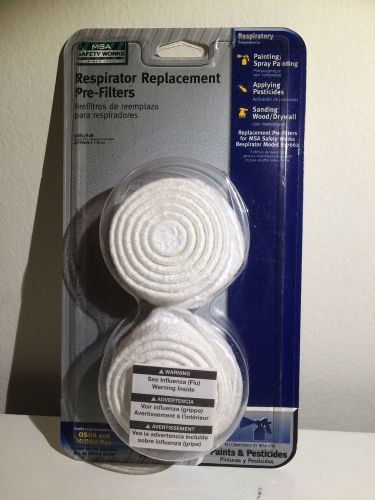 MSA Safety Works 817668 Paint and Pesticide Respirator Replacement Pre-filters,