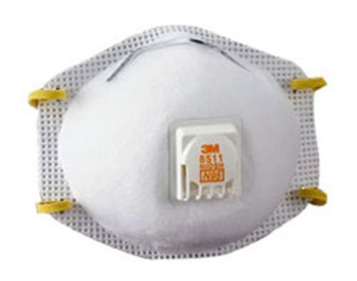 3m n95 particulate respirator w/valve, 8511, case of 80 for sale