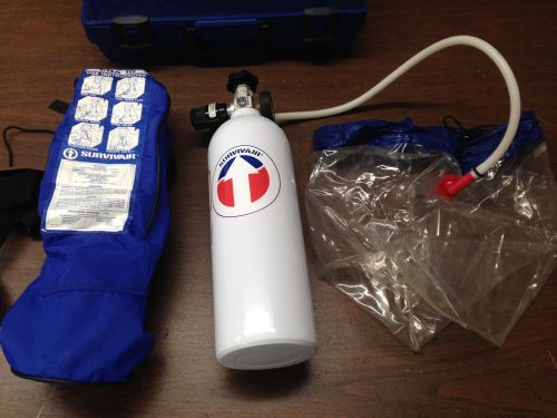 8 survivair eba-10 permissible ten minute compressed air breathing apparatus for sale