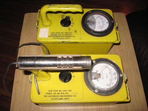(2) Geiger counters Model 6B CDV-700 and Model 1A CDV-715 with Probe