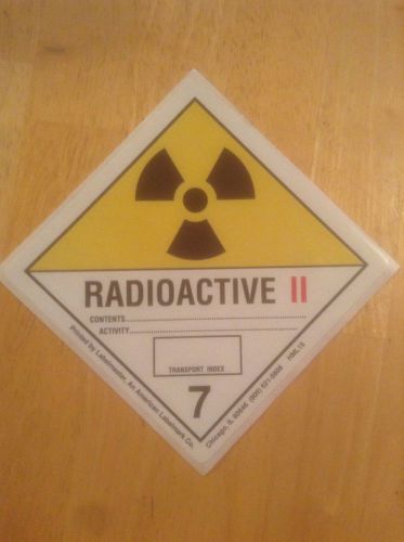 Official D.O.T Warning Sticker: Radioactive 2
