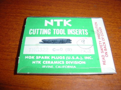 9 NTK Ceramic inserts TNG322 HC2 triangle type cutting tools machine shop logan