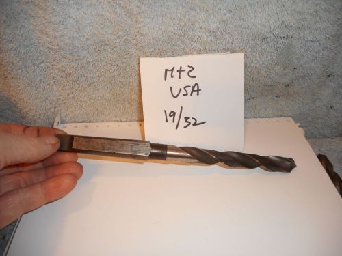 Machinists 11/28B Buy NOW USA MT2 19/32 drill --see all !!