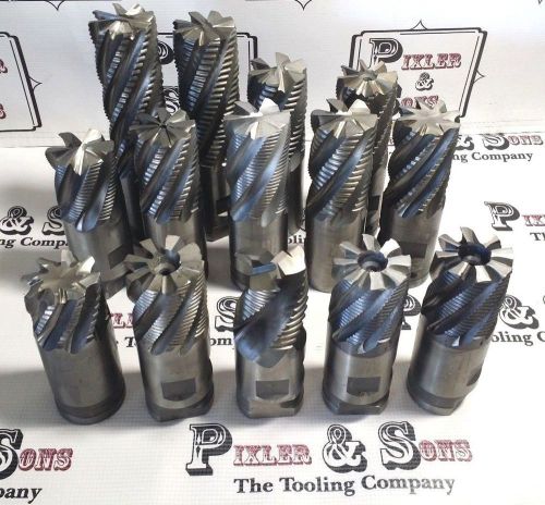 Huge lot of hanita &amp; others 2&#034; cobalt roughing rougher end mill endmills for cnc for sale