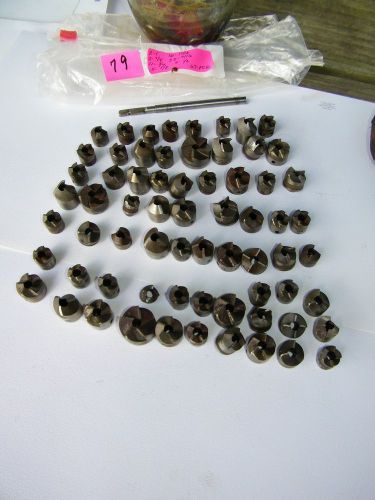 67-pcs, mixed sizes, aircraft -back  spot facers-used -1/4&#034; pilot for sale