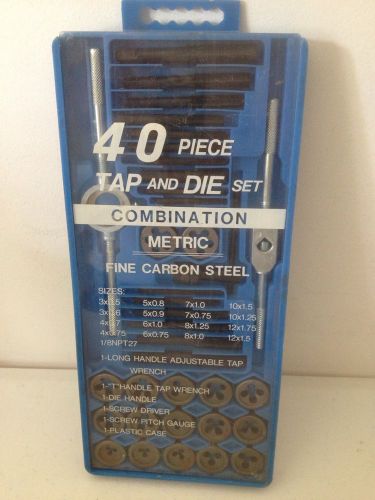 TAP AND DIE SET, 40 PIECE COMBINATION