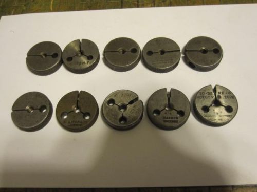 Lot of 10 Machinist Small Female Thread Gages - 10-32 Go &amp; No Go