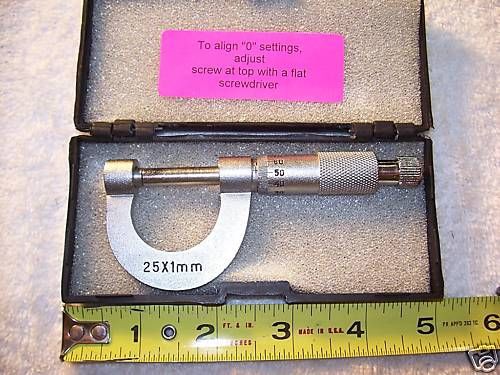 Micrometer, New 0 - 25mm Machinist Micrometer