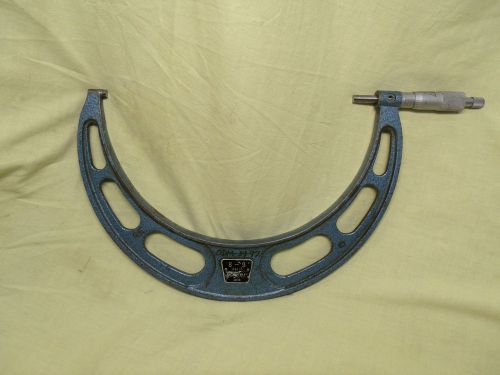 Fowler 8&#034;-9&#034; Micrometer. Carbide stems, .0001 scale. Good condition.