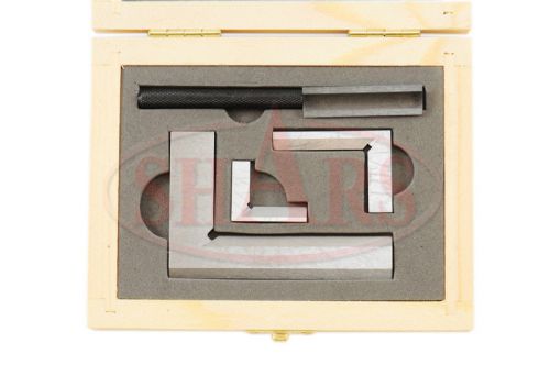 Beveled edges 3/4&#034; 1-1/4&#034; 2-3/8&#034; straight edge 1-1/2&#034; die makers square 4pc set for sale