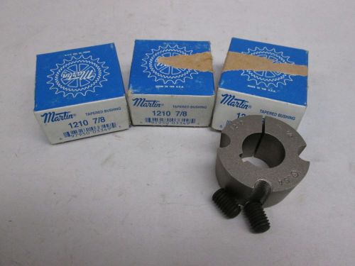 LOT 3 NEW MARTIN 1210 7/8 TAPERED BUSHING 7/8IN D290592