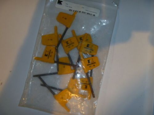 Kennametal FT15  FT 15 T-15 Torx wrenches 11 units in this sal new free shipping