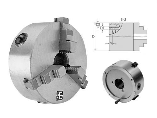 3&#034; 3-jaw self-center lathe chuck plain back - new for sale