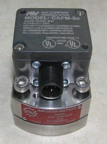 Aw gear meters jvs-10slgfs + capm-3o positive displacement flow meter for sale
