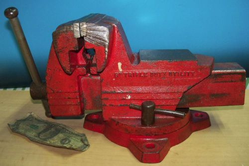 Wilton swivel bench vise 5&#034; triple duty quick release fast action pipe jaw rare! for sale