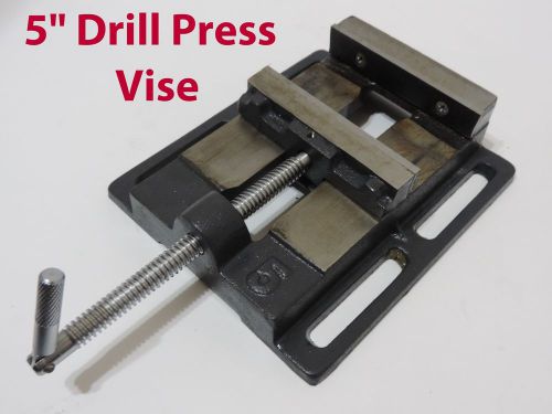 5&#034; drill press vise pipe calmping holding 5 inch throat open workbench drill new for sale
