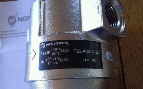 Norgren F22-405-A1DA Stainless Filter New in Factory Box 1/2&#034; FNPT