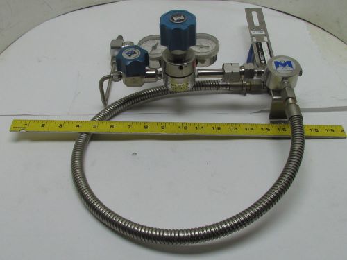 Mmnf-0998-sa single stage/station manifold for 10 co/n2 ss high purity regulator for sale