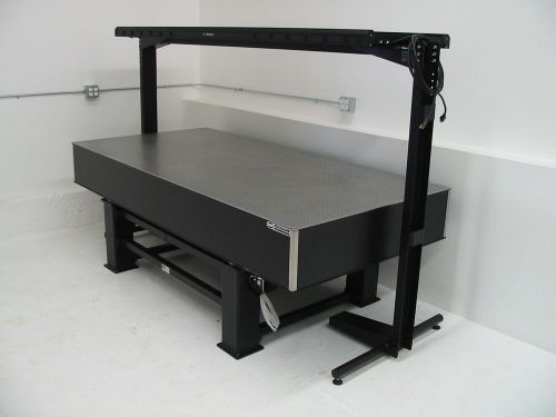 4&#039; x 8&#039; NEWPORT OPTICAL TABLE w/ PNEUMATIC ISOLATION BENCH &amp; ATS SHELF SYSTEM