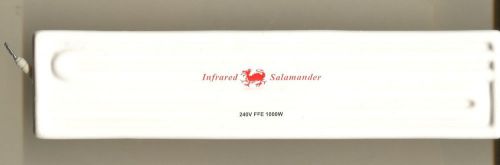 New salamander ceramic infrared heater white 9 1/2&#034; long 2 1/4&#034; wide 1000w 240v for sale