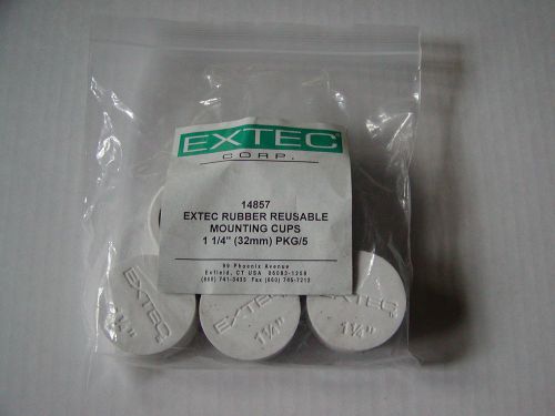 EXTEC Rubber Reusable 1.25&#034; Mounting Cups - 5 pieces per bag