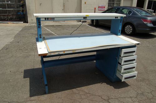 Isles ind~5&#039;~ anti-static mat bench electronic esd workstation shelf + 4 drawers for sale