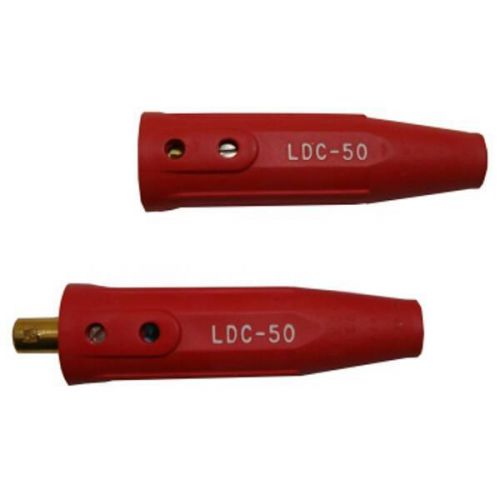 Lenco 05431 Ldc-50 Red Dinse Style Cable Connectors Set