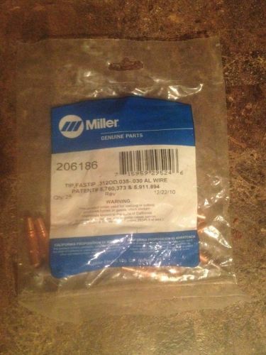 Miller Tip 206186 25 Count Fastip .312OD .035 - .30 AL Wire