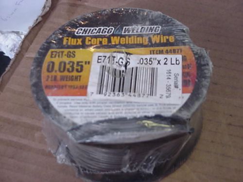 CHICAGO ELECTRIC 44877 FLUX CORE WELDING WIRE 0.035&#034; 2LB E71T-GS WELDER NEW