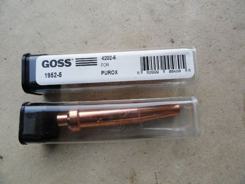 Goss cutting torch tips, 1952-5 ( esab #4202-5 ) for sale